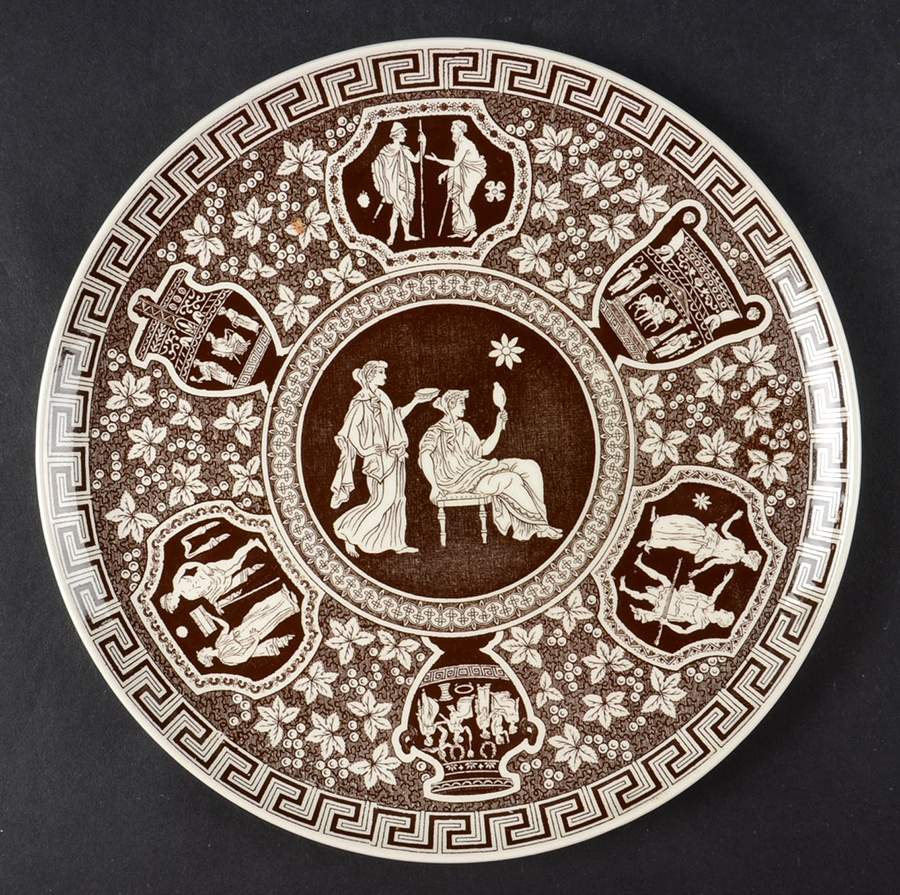 Greek Brown Salad Plate by Spode-1