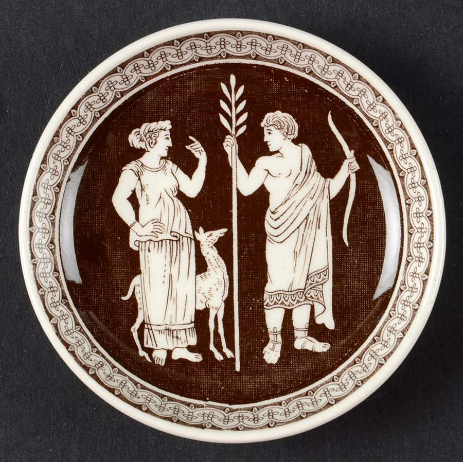 Greek Brown Butter Pat by Spode-1
