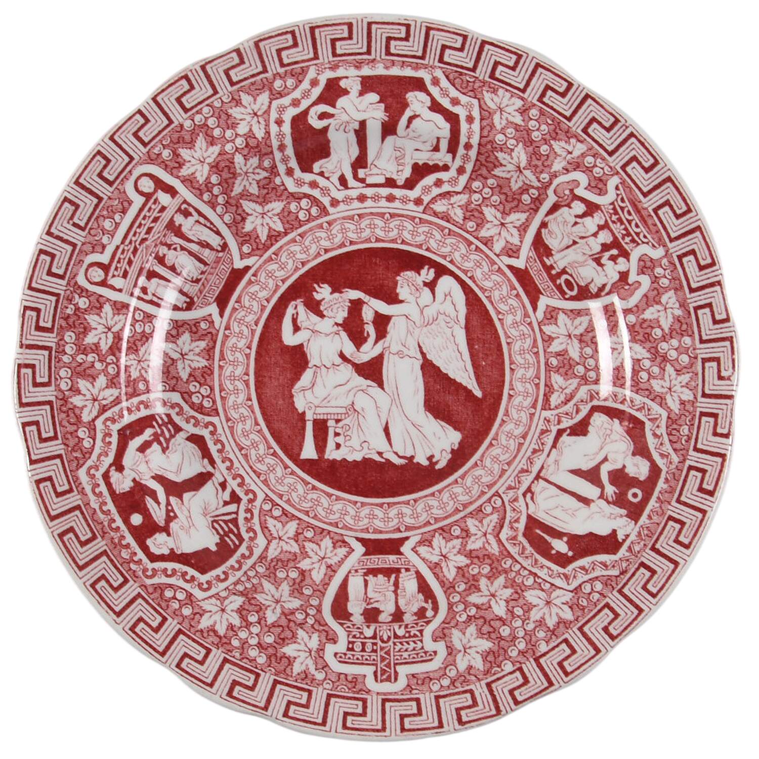 Greek Red Small Bread & Butter Plate by Spode-1