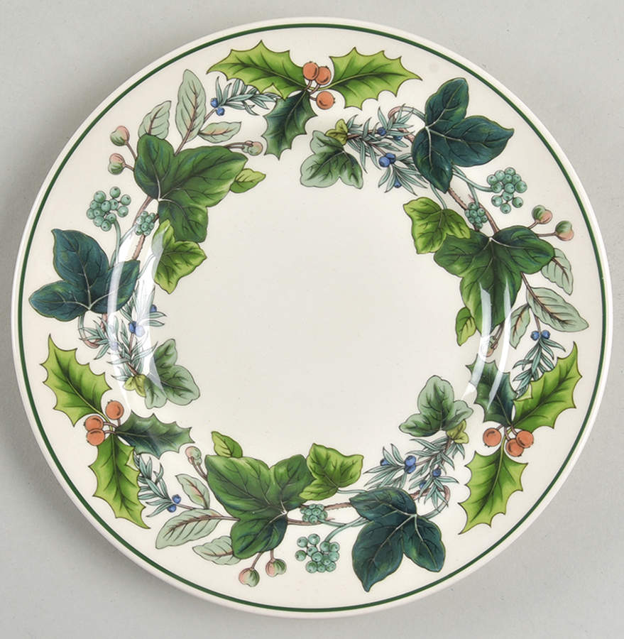 Green Garland Bread & Butter Plate by Spode-1