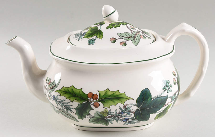 Green Garland Teapot & Lid by Spode-1