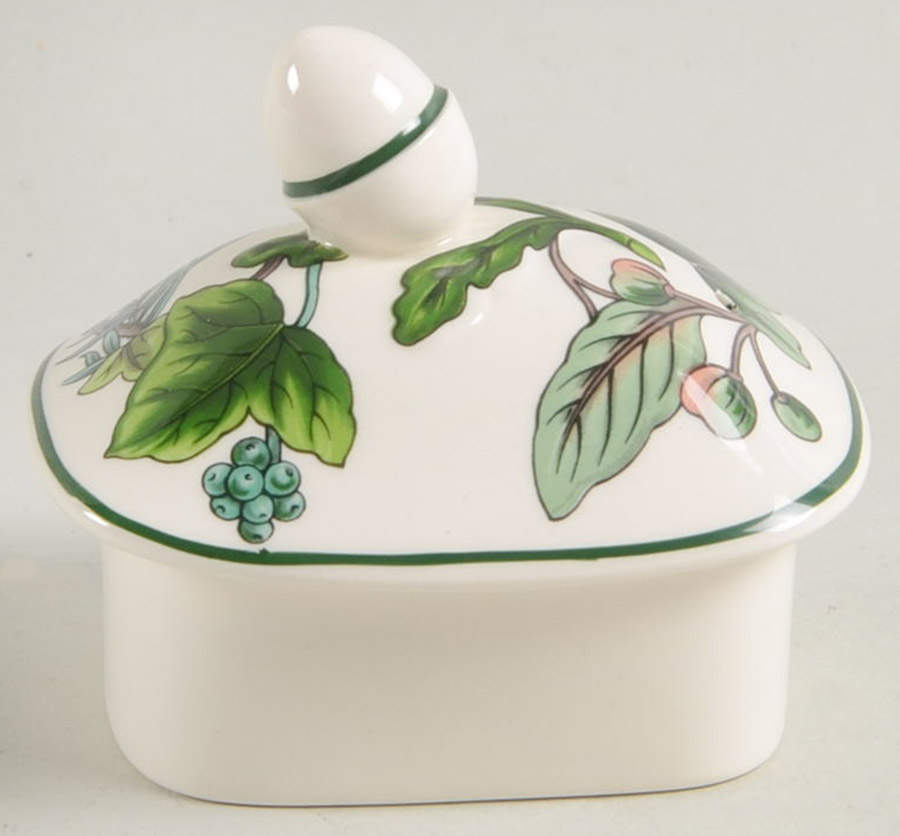 Green Garland Lid for Coffee Pot by Spode-1