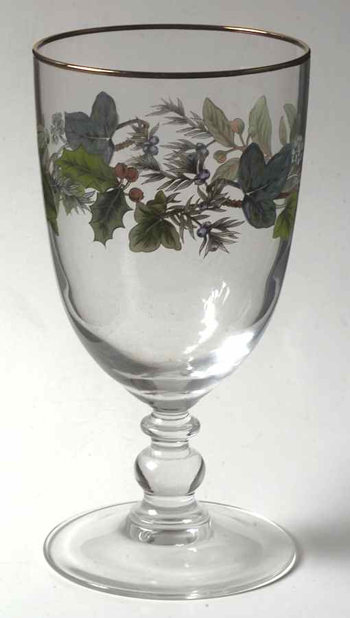 Green Garland 16 Oz Glassware Goblet by Spode-1