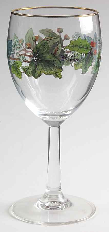 Green Garland 10 Oz Glassware Wine by Spode-1