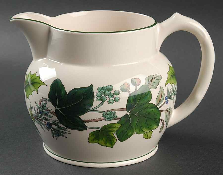 Green Garland Milk Jug by Spode-1