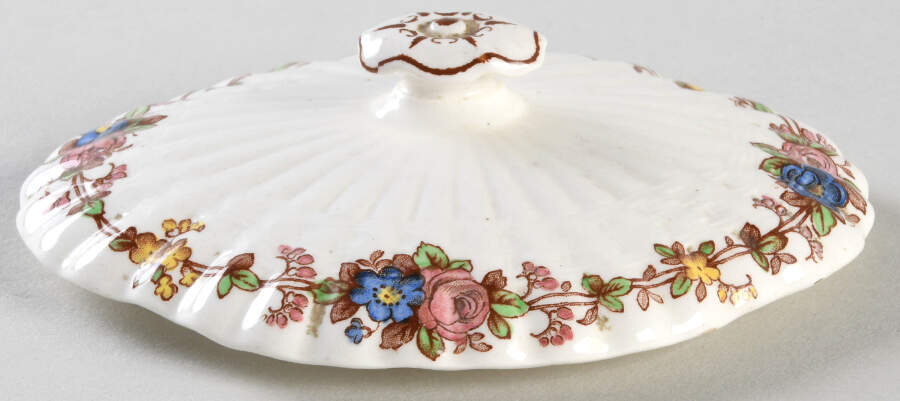 Hazel Dell Cream Lid for Sugar Bowl by Spode-1