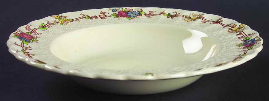 Hazel Dell Cream Rim Soup Bowl by Spode-1