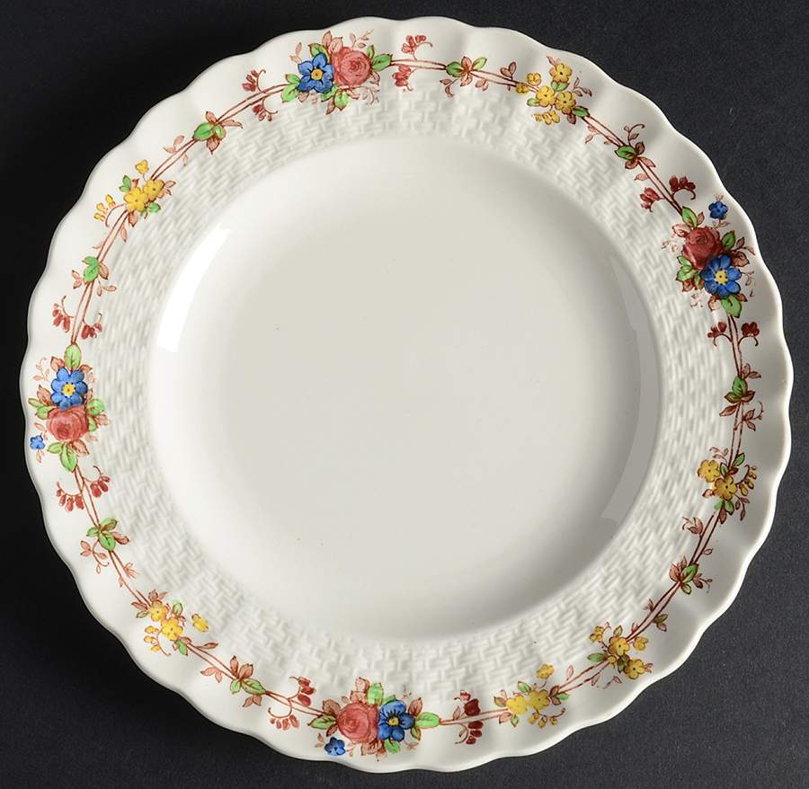 Hazel Dell Cream Salad Plate by Spode-1