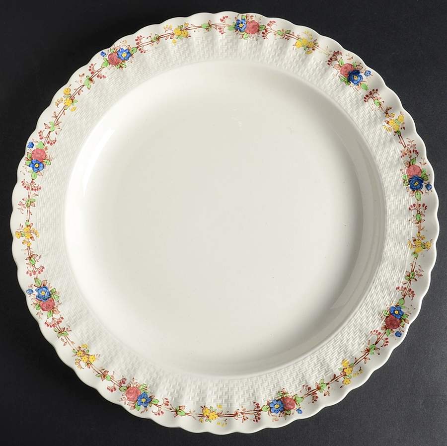 Hazel Dell Off White 13" Chop Plate (Round Platter) by Spode-1