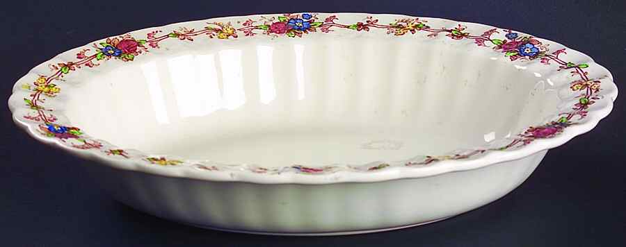 Hazel Dell Off White 10" Oval Vegetable Bowl by Spode-1