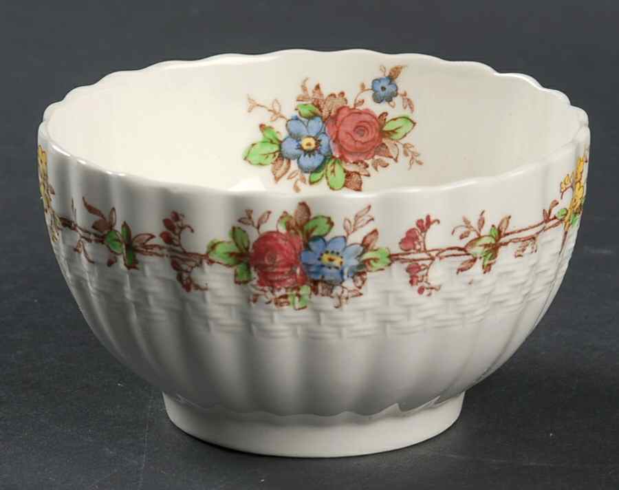 Hazel Dell Off White Mini Open Sugar Bowl by Spode-1