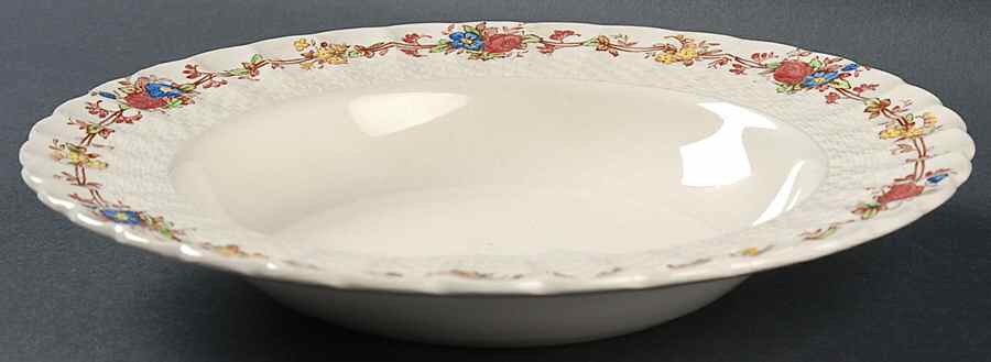 Hazel Dell Off White Large Rim Soup Bowl by Spode-1