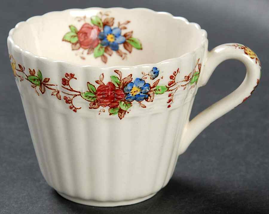 Hazel Dell Off White Flat Demitasse Cup by Spode-1
