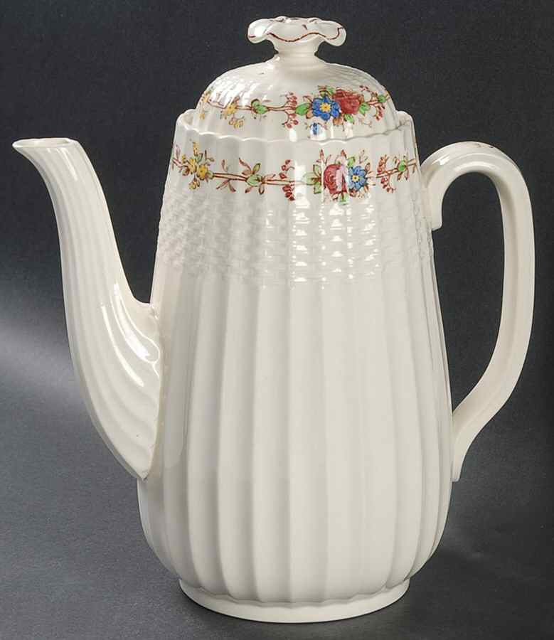 Hazel Dell Off White Coffee Pot & Lid by Spode-1