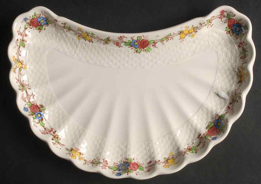 Hazel Dell Off White Crescent Salad Plate by Spode-1