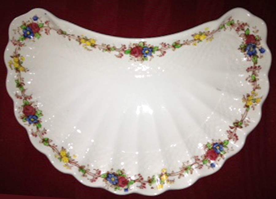 Hazel Dell Off White Crescent Salad Plate by Spode-1
