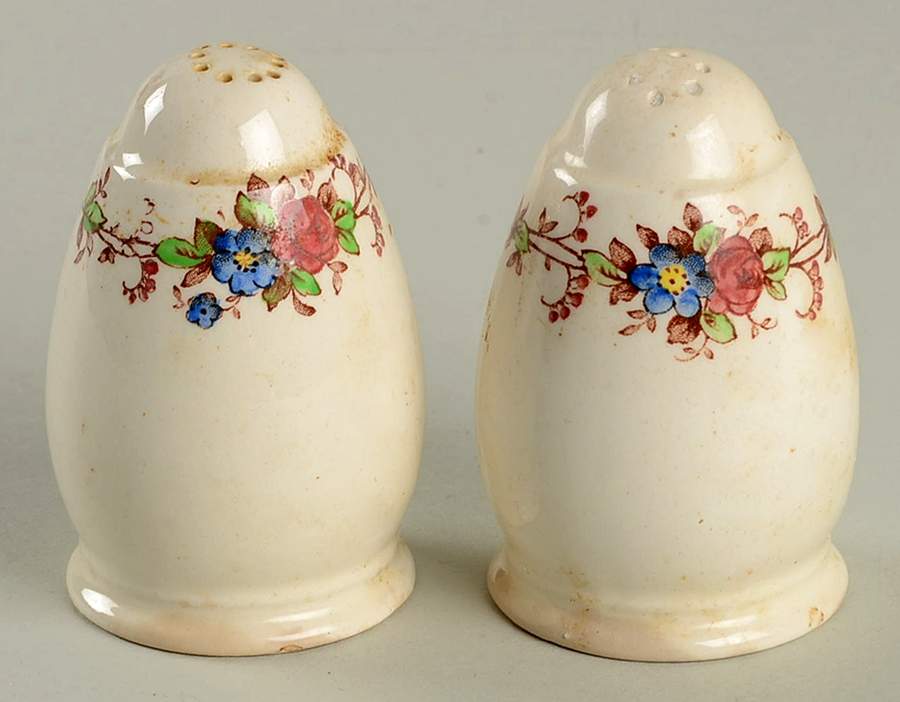 Hazel Dell Off White Salt & Pepper Set by Spode-1
