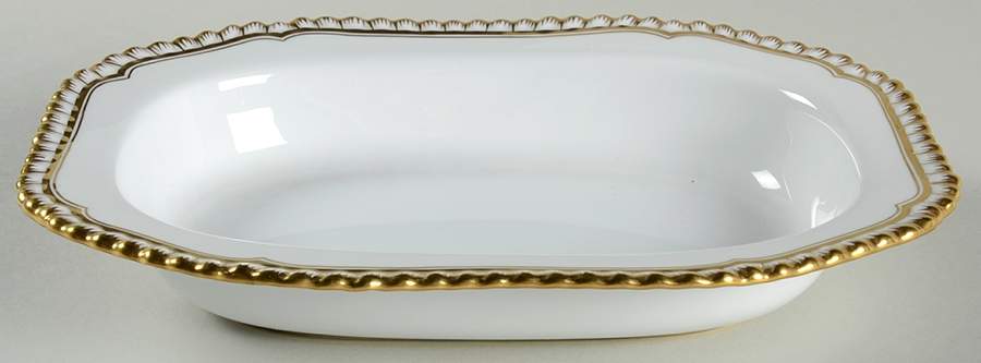 Hallmark (Gadroon Shape) 9" Oval Vegetable Bowl by Spode-1