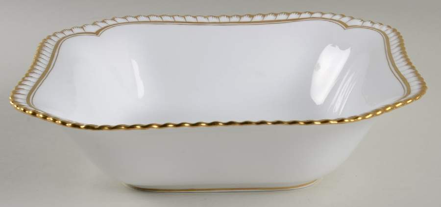 Hallmark (Gadroon Shape) 9" Square Vegetable Bowl by Spode-1