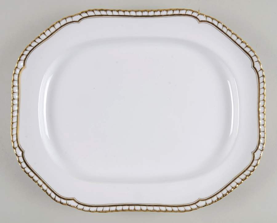 Hallmark (Gadroon Shape) 14" Oval Serving Platter by Spode-1