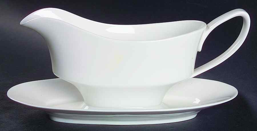 Harmony Gravy Boat with Attached Underplate by Spode-1