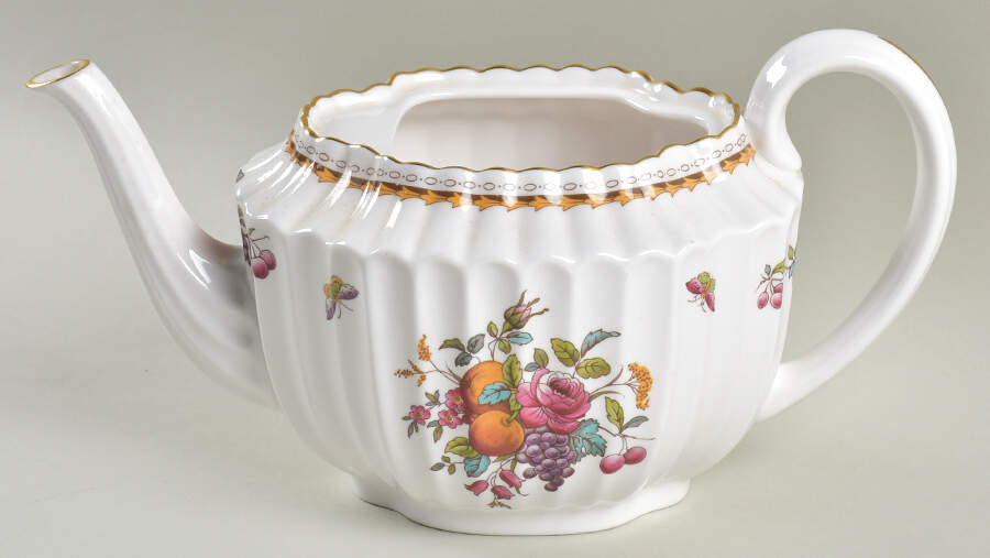 Harvest Rose (Gold Trim) Teapot No Lid by Spode-1