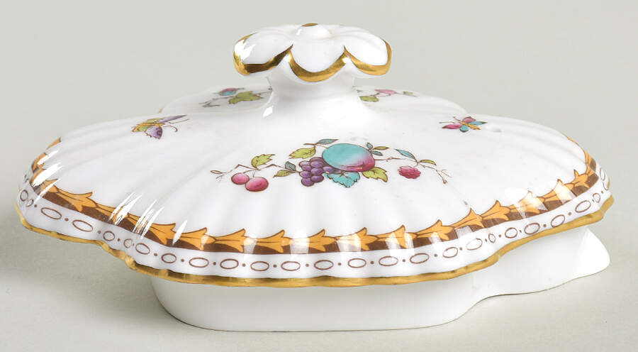 Harvest Rose (Gold Trim) Lid for Teapot by Spode-1