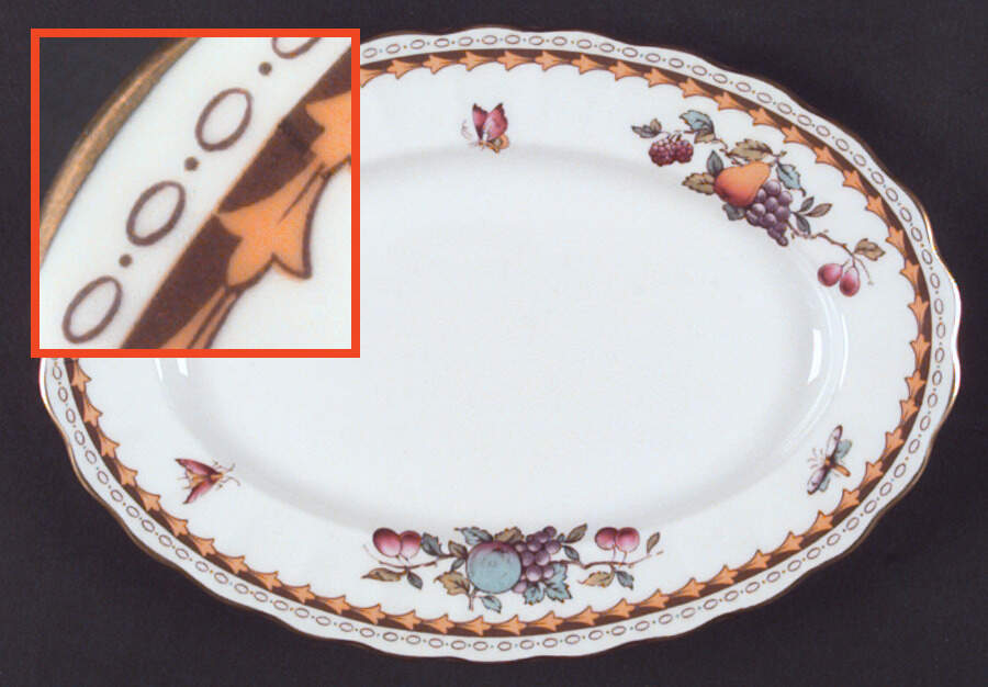 Harvest Rose (Gold Trim) Relish by Spode-1