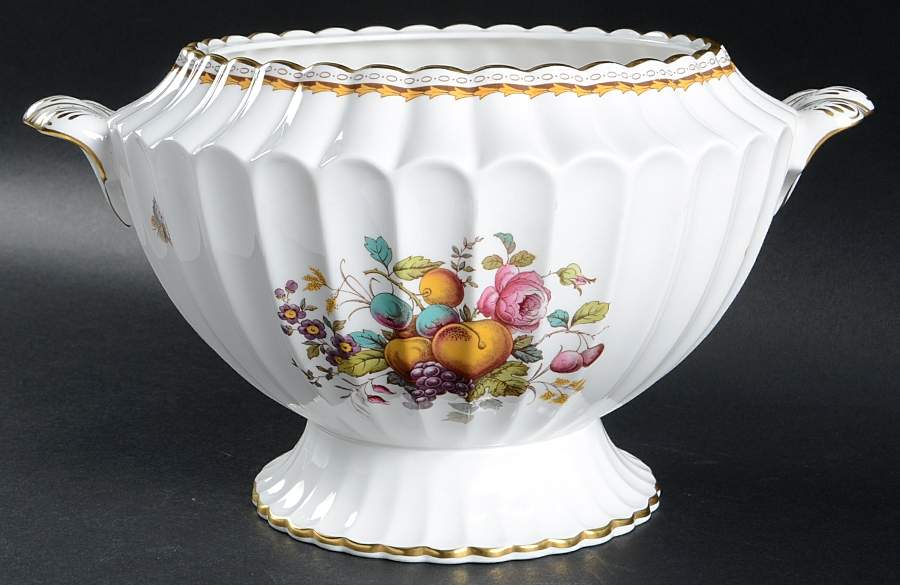 Harvest Rose (Gold Trim) Tureen No Lid by Spode-1