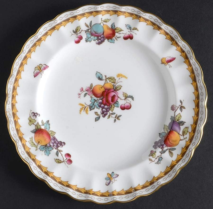 Harvest Rose (Gold Trim) Bread & Butter Plate by Spode-1