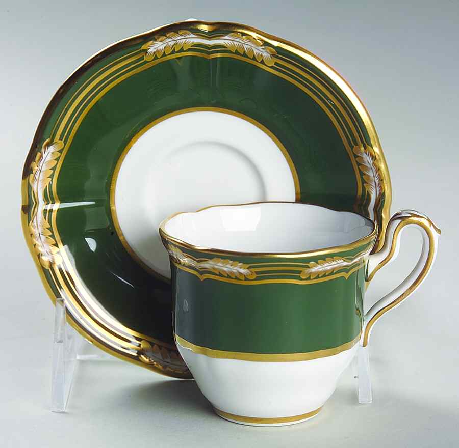 Harrogate Flat Demitasse Cup & Saucer Set by Spode-1