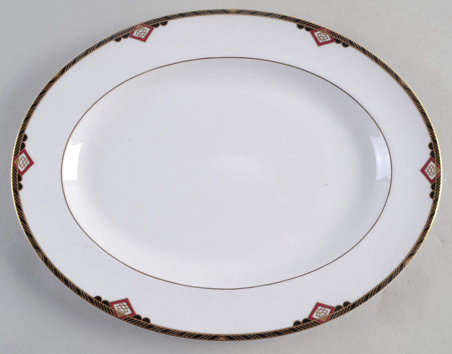 Harvard 13" Oval Serving Platter by Spode-1