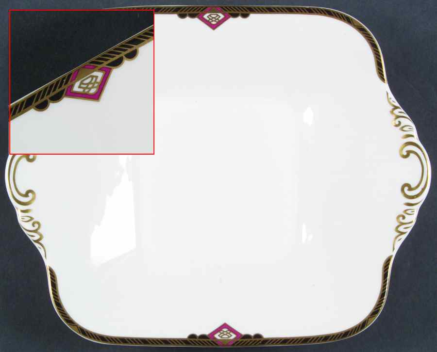 Harvard Square Handled Cake Plate by Spode-1