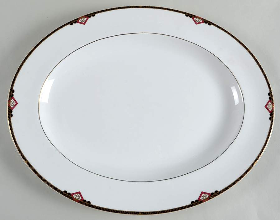 Harvard 17" Oval Serving Platter by Spode-1