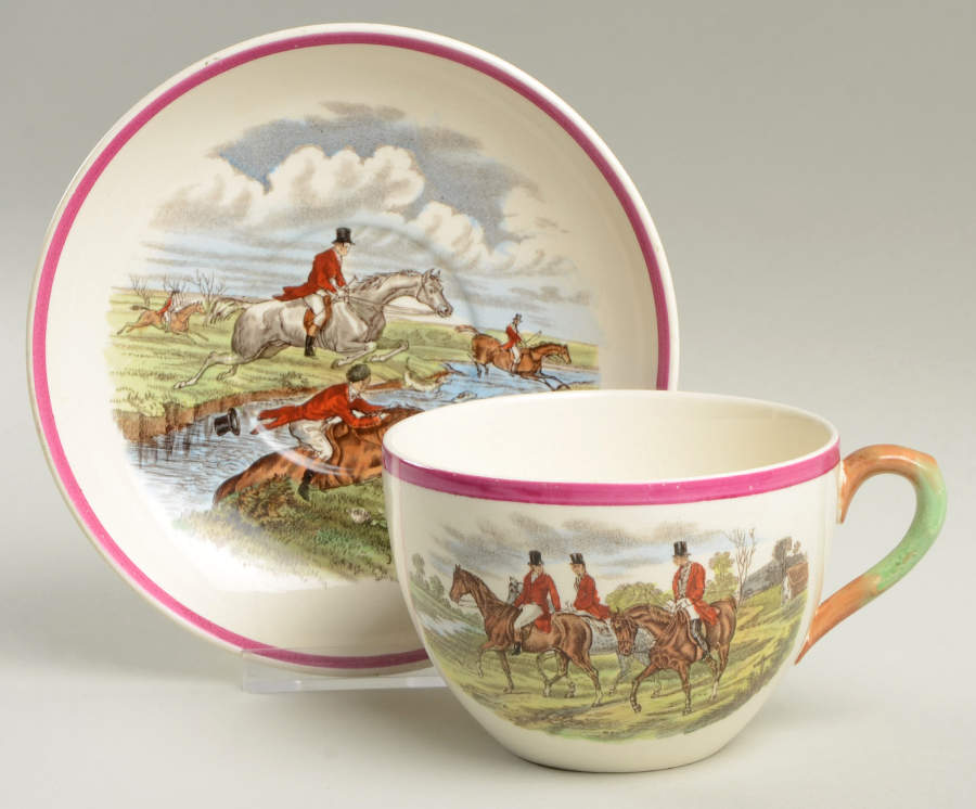 Herring Hunt The Hunt Red Oversized Cup & Saucer Set by Spode-1