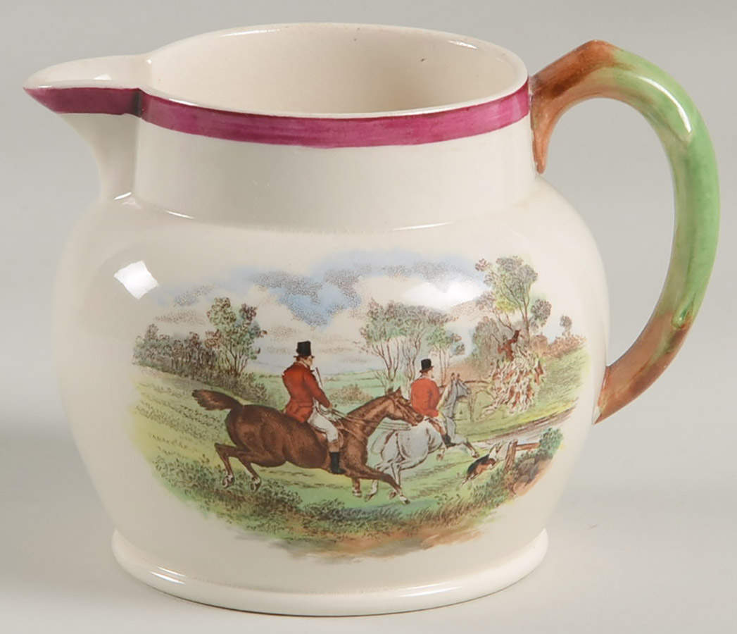 Herring Hunt The Hunt Red Creamer by Spode-1