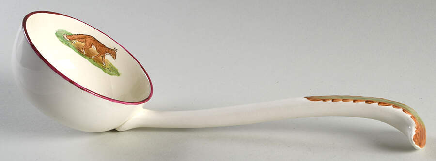 Herring Hunt The Hunt Red Tureen Ladle by Spode-1