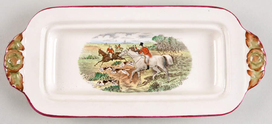 Herring Hunt The Hunt Red 1/4 Lb Butter No Lid by Spode-1
