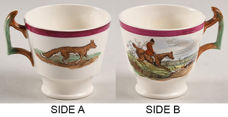 Herring Hunt The Hunt Red Footed Demitasse Cup by Spode-1