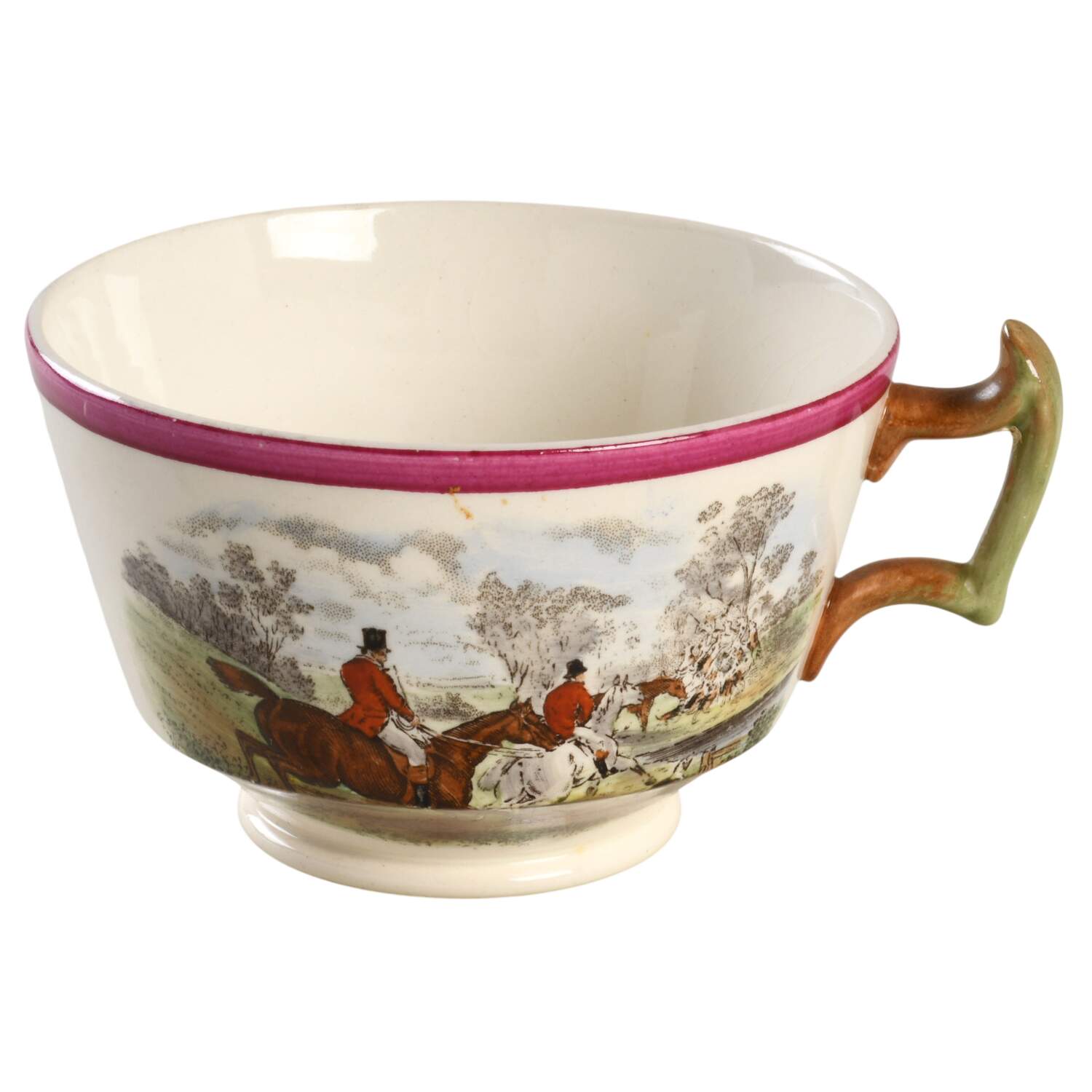 Herring Hunt The Hunt Red Footed Cup by Spode-1