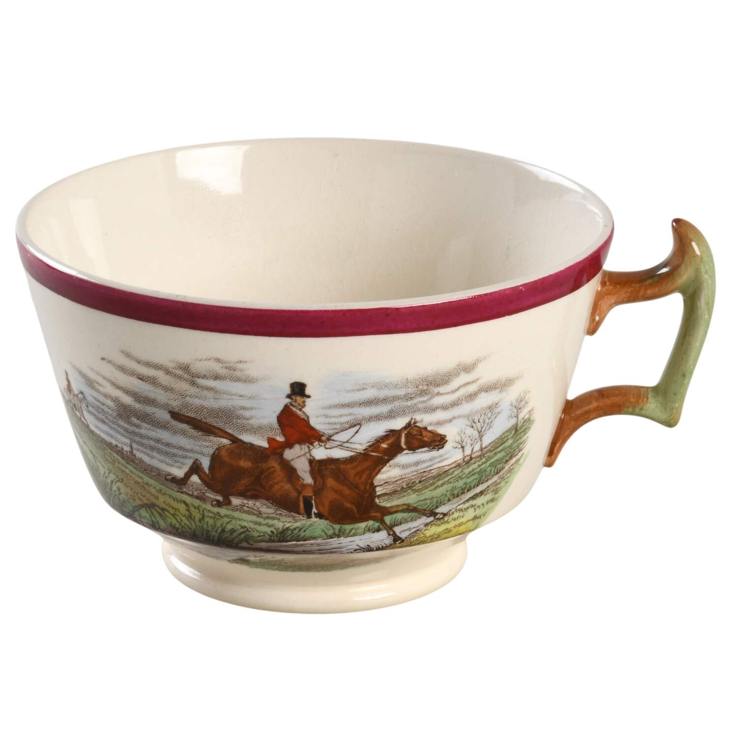 Herring Hunt The Hunt Red Footed Cup by Spode-1