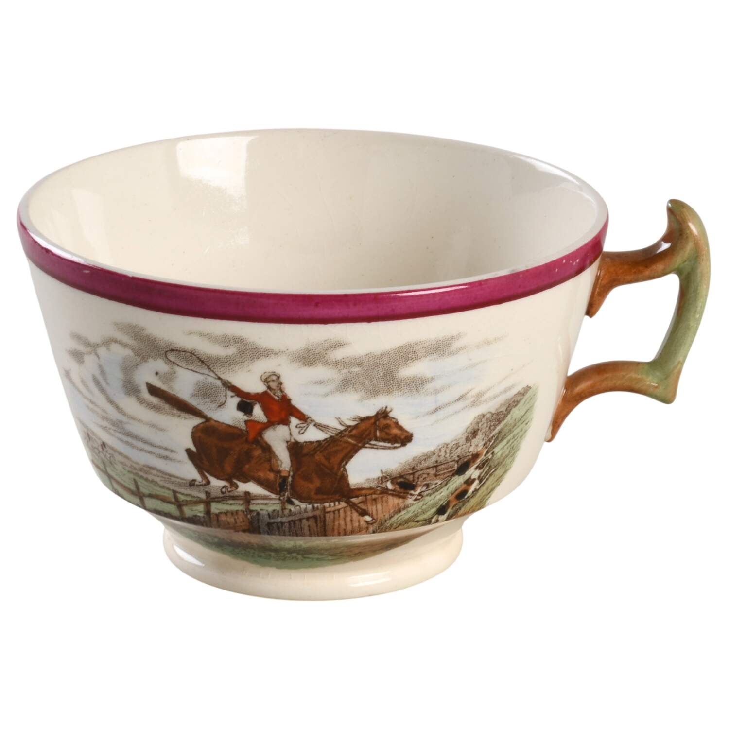 Herring Hunt The Hunt Red Footed Cup by Spode-1