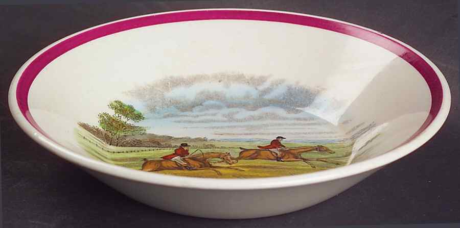 Herring Hunt The Hunt Red Fruit/Dessert (Sauce) Bowl by Spode-1