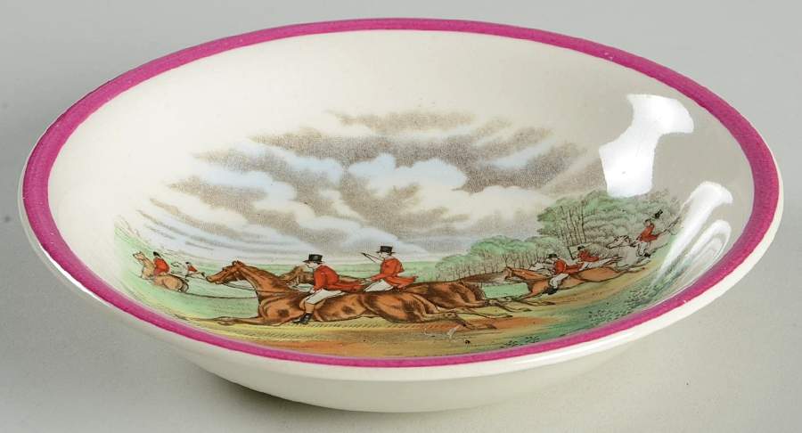 Herring Hunt The Hunt Red Coupe Cereal Bowl by Spode-1