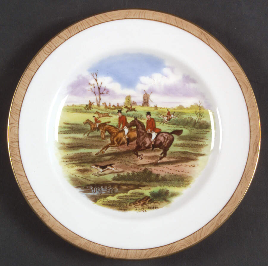 Herring Hunt Bread & Butter Plate by Spode-1