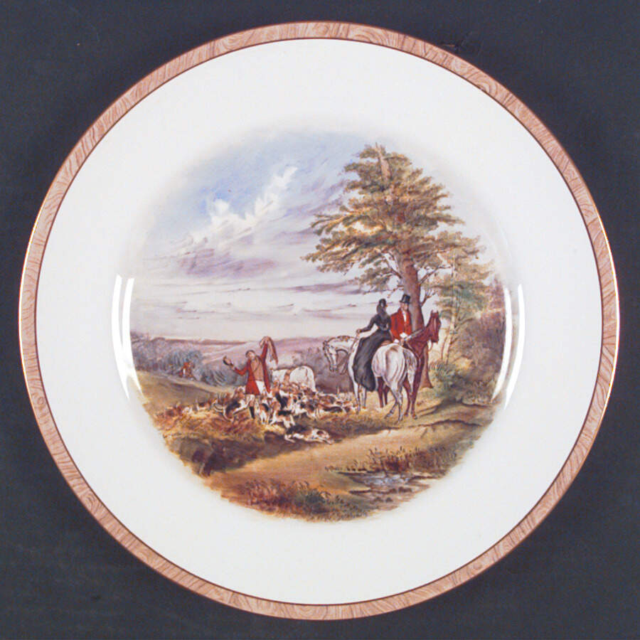 Herring Hunt Dinner Plate by Spode-1