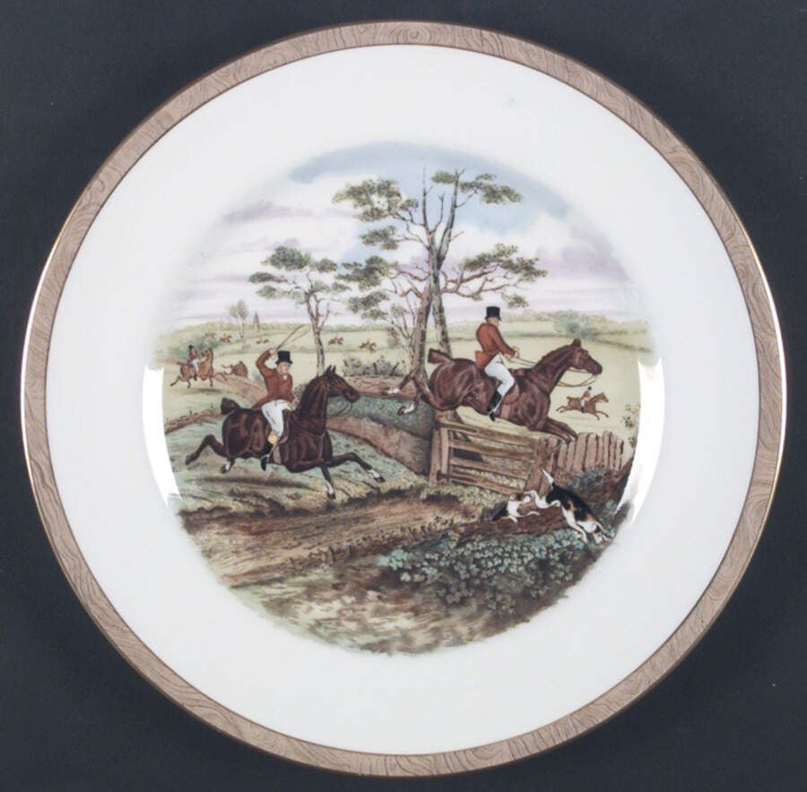 Herring Hunt Dinner Plate by Spode-1