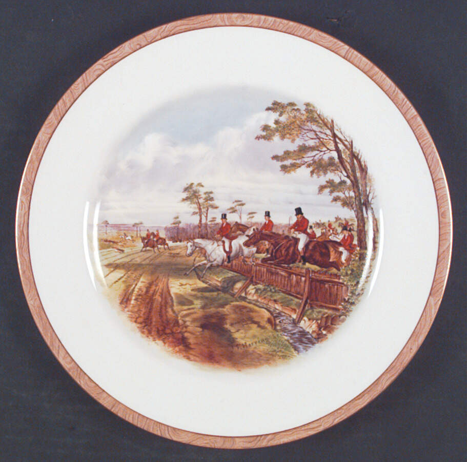 Herring Hunt Dinner Plate by Spode-1