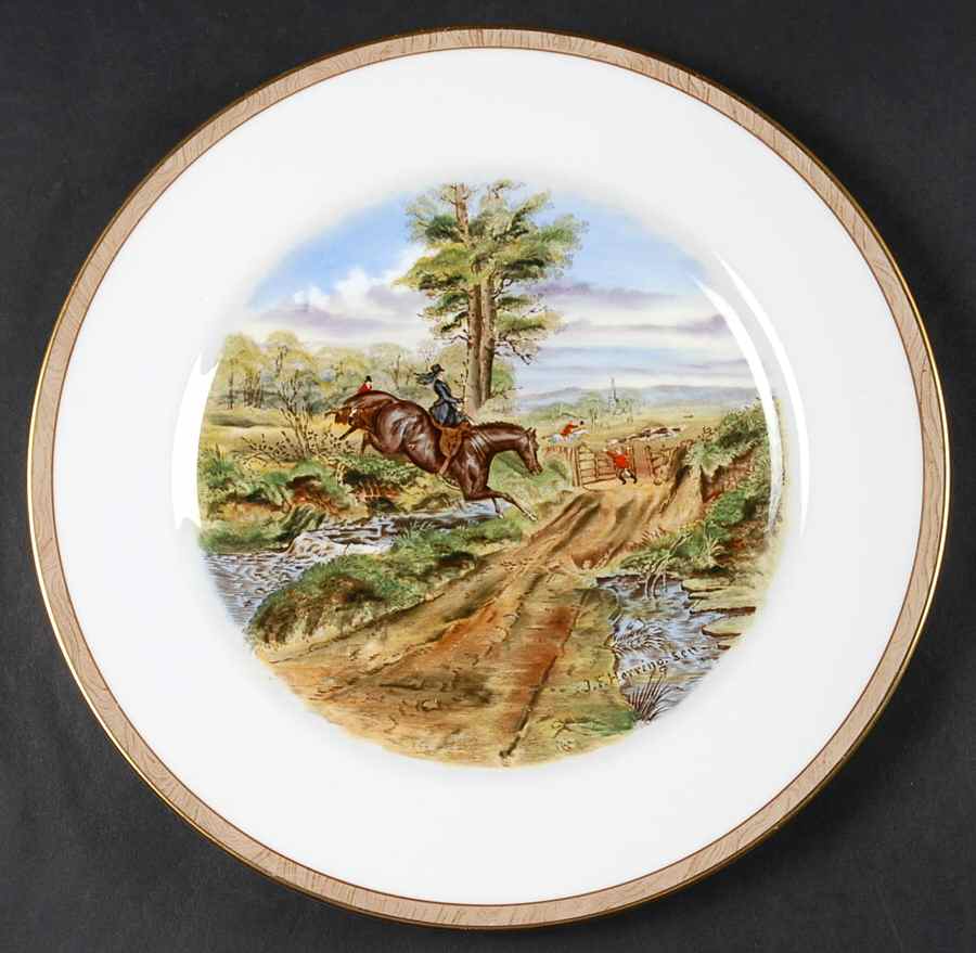 Herring Hunt Dinner Plate by Spode-1