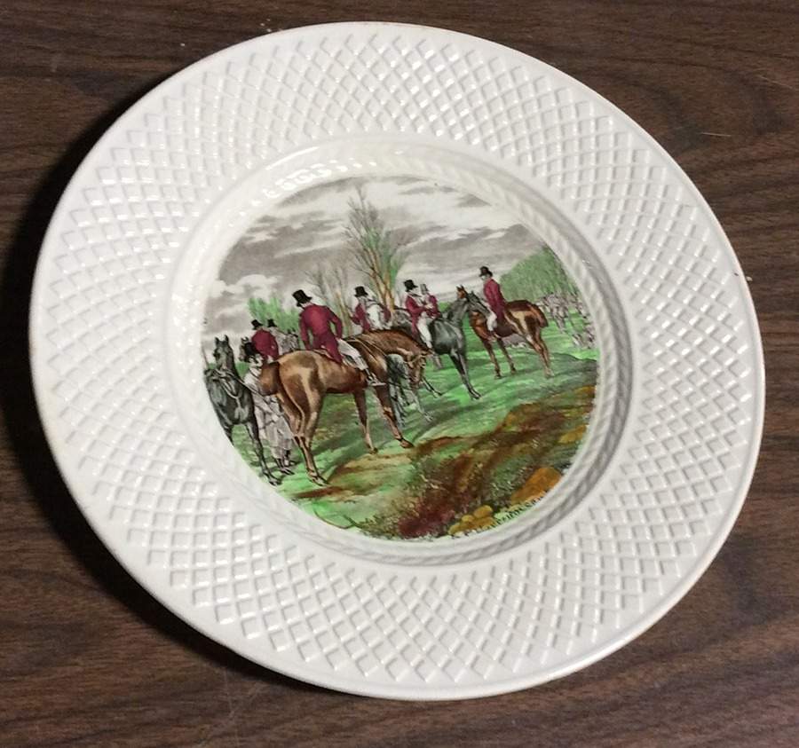 Herring Hunt (Mansard Shape) Bread & Butter Plate by Spode-1